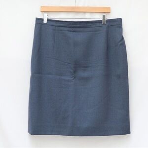 DAKS Signature pencil skirt straight short knee length greyish muted blue 16